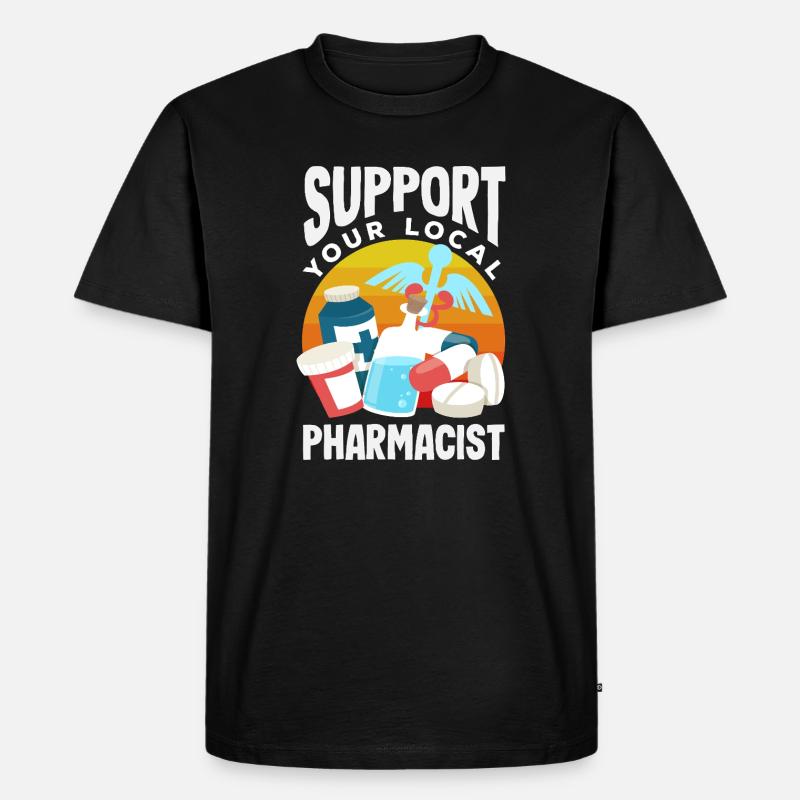 Apotheker Pharmazeutisch-technischer - Männer Premium Bio T-Shirt - Schwarz