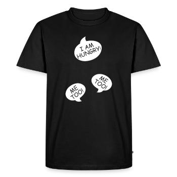 Pregnancy Announce Triplets Mom Mom - Men's Premium Organic T-Shirt - black - Front - Nico (187cm)