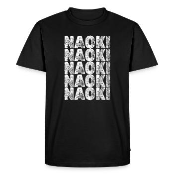 Naoki en cadeau - T-shirt Premium bio Homme - noir - Devant - Nico (187cm)