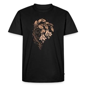Cactus de Noël – Motif floral de la nature - T-shirt Premium bio Homme - noir - Devant - Nico (187cm)