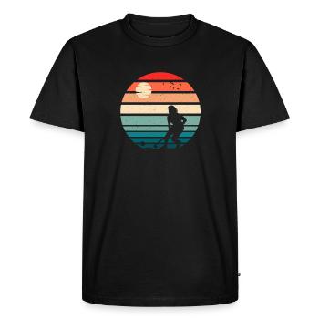 Hockeyeuse - T-shirt Premium bio Homme - noir - Devant - Nico (187cm)