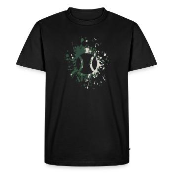 Balle de tennis Color Splash - T-shirt Premium bio Homme - noir - Devant - Nico (187cm)