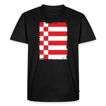 Drapeau de Brême Drapeau de Brême - T-shirt Premium bio Homme - noir - Devant - Nico (187cm)