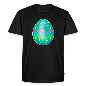 Easter egg - Men's Premium Organic T-Shirt - black - Front - Nico (187cm)