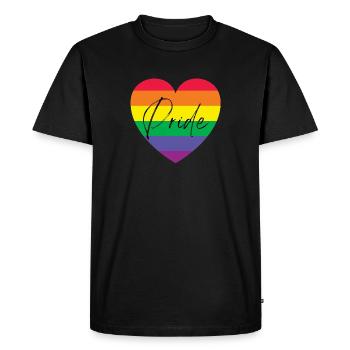 Pride cadeaux - T-shirt Premium bio Homme - noir - Devant - Nico (187cm)