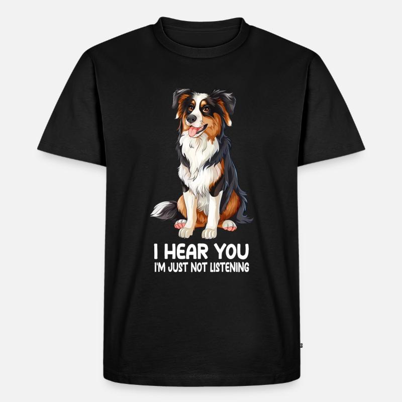 Australischer Schäferhund - Männer Premium Bio T-Shirt - Schwarz