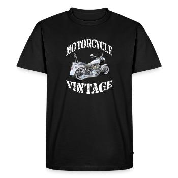 Dessin de moto - T-shirt Premium bio Homme - noir - Devant - Nico (187cm)