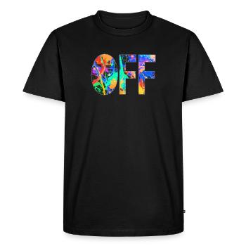 ArtsWear OFF - T-shirt Premium bio Homme - noir - Devant - Nico (187cm)