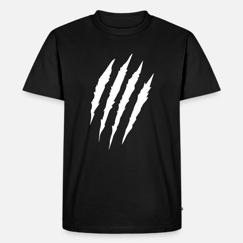 Kratzt - Männer Premium Bio T-Shirt - Schwarz