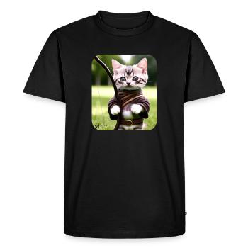 Kitty Archer - T-shirt Premium bio Homme - noir - Devant - Nico (187cm)
