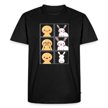Rabbit Ignore Design for Rabbit Owners - Men's Premium Organic T-Shirt - black - Front - Nico (187cm)