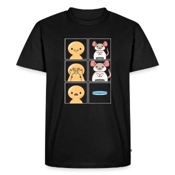 Rat Eater Conception rapide pour les propriétaires de rats - T-shirt Premium bio Homme - noir - Devant - Nico (187cm)