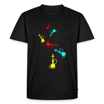 Bong Fumer - T-shirt Premium bio Homme - noir - Devant - Nico (187cm)