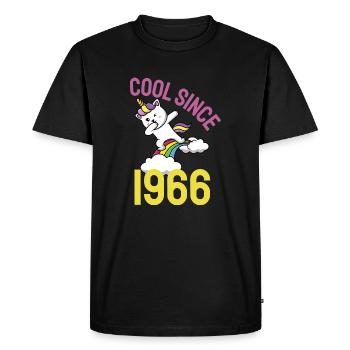 Cool depuis 1966 Dabbing chat 56ème anniversaire - T-shirt Premium bio Homme - noir - Devant - Nico (187cm)