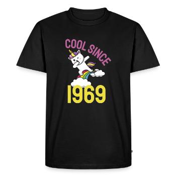 Cool depuis 1969 Dabbing chat 53ème anniversaire - T-shirt Premium bio Homme - noir - Devant - Nico (187cm)