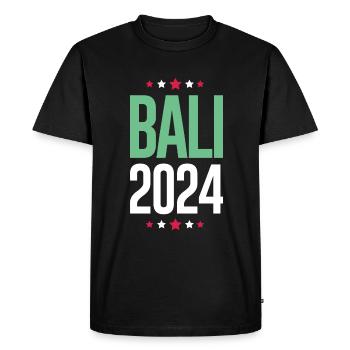 Jours fériés Bali 2024 - T-shirt Premium bio Homme - noir - Devant - Nico (187cm)