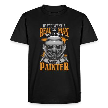 Peinture Spray Can Coloré Chantier de construction - T-shirt Premium bio Homme - noir - Devant - Nico (187cm)