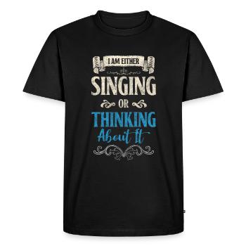 Music, Passion, Choir, Performance - Men's Premium Organic T-Shirt - black - Front - Nico (187cm)
