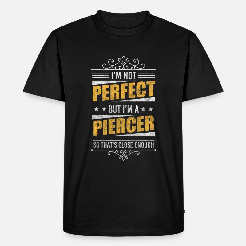 Piercer Studio Profession sans douleur - T-shirt Premium bio Homme - noir