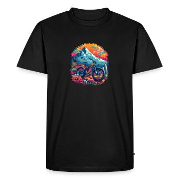 VTT Retrowave - T-shirt Premium bio Homme - noir - Devant - Nico (187cm)