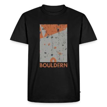Bouldern Boulderer Boulder Sprüche Geschenk - T-shirt Premium bio Homme - noir - Devant - Nico (187cm)
