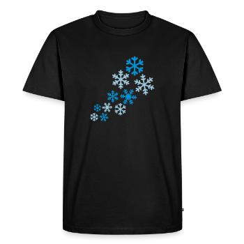 Neige - T-shirt Premium bio Homme - noir - Devant - Nico (187cm)