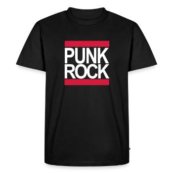 punk rock - Men's Premium Organic T-Shirt - black - Front - Nico (187cm)