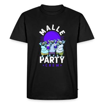 Malle Party Crew Sow Mallorca Beach - T-shirt Premium bio Homme - noir - Devant - Nico (187cm)