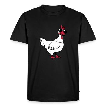 Chicken sunglasses cool - Men's Premium Organic T-Shirt - black - Front - Nico (187cm)