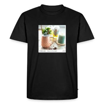 Globetrotter - Mule de Moscou - T-shirt Premium bio Homme - noir - Devant - Nico (187cm)