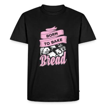 Bakers bake bread - Men's Premium Organic T-Shirt - black - Front - Nico (187cm)