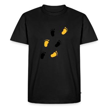 Baby pieds - T-shirt Premium bio Homme - noir - Devant - Nico (187cm)