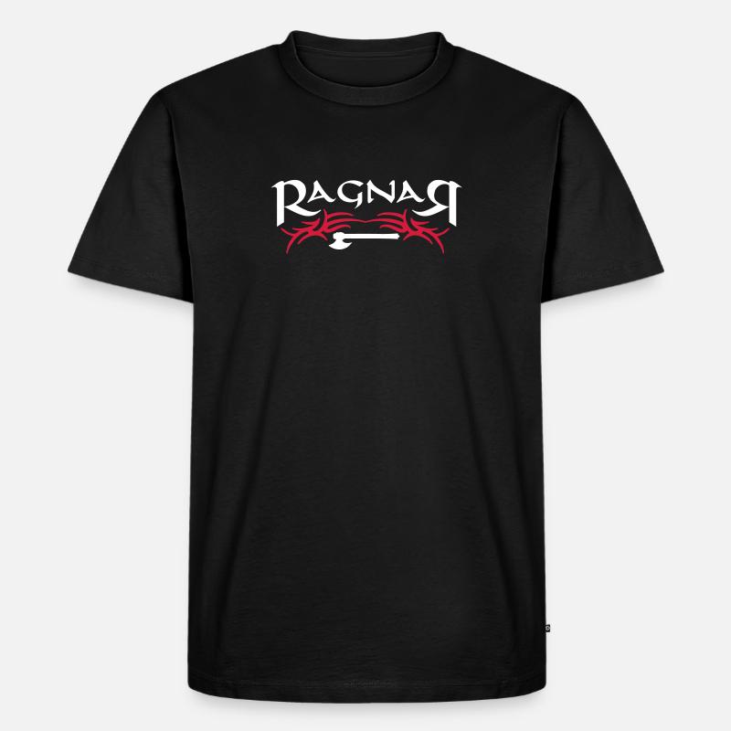 Ragnar_1 - Männer Premium Bio T-Shirt - Schwarz