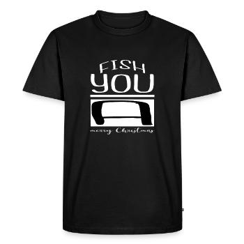 adorable blague bébé basse pêche drôle animal citation - T-shirt Premium bio Homme - noir - Devant - Nico (187cm)