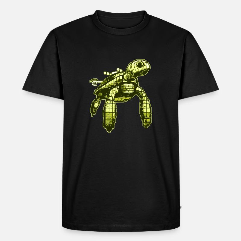 Videospiel 8 Bit Schildkröte - Männer Premium Bio T-Shirt - Schwarz