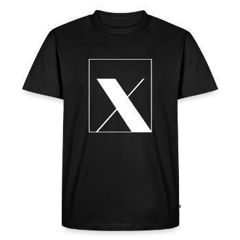 Lettre alphabet x - T-shirt Premium bio Homme - noir - Devant - Nico (187cm)