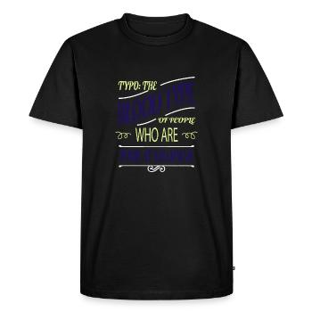 novel present blog birthday bmx happy awesome - Men's Premium Organic T-Shirt - black - Front - Nico (187cm)