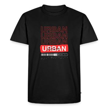 Dicton du design streetwear urbain - T-shirt Premium bio Homme - noir - Devant - Nico (187cm)