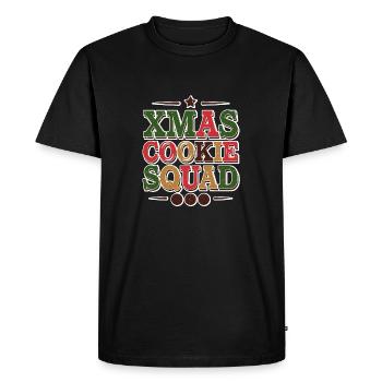 equipe des cookies de noel - T-shirt Premium bio Homme - noir - Devant - Nico (187cm)