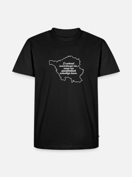 Saarland chatter - Men's Premium Organic T-Shirt - black