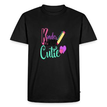 Chemise Cutie de maternelle - T-shirt Premium bio Homme - noir - Devant - Nico (187cm)