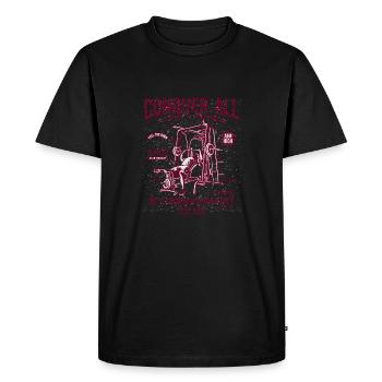 Conquer All - T-shirt Premium bio Homme - noir - Devant - Nico (187cm)