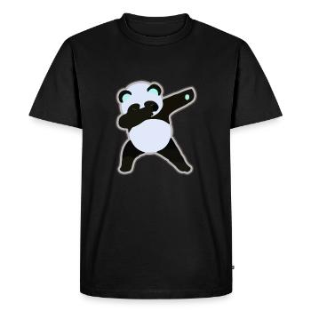 Dab Panda - T-shirt Premium bio Homme - noir - Devant - Nico (187cm)