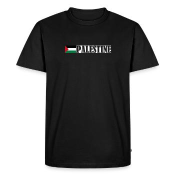Free Palestine - T-shirt Premium bio Homme - noir - Devant - Nico (187cm)