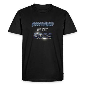 Favorite of the Gods - favored by the gods - Men's Premium Organic T-Shirt - black - Front - Nico (187cm)