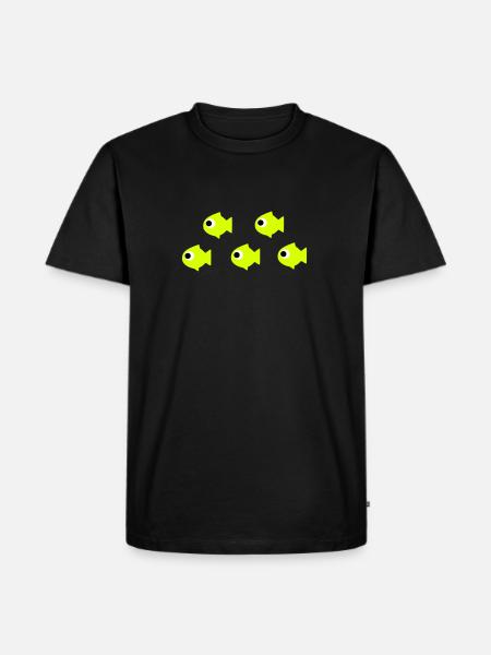fishes - Men's Premium Organic T-Shirt - black