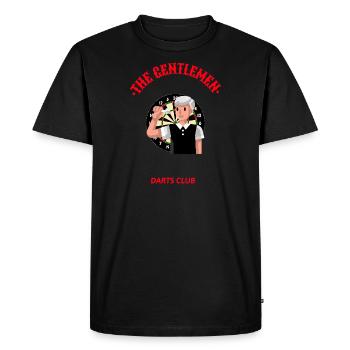 The Gentlemen Darts Shirt - Men's Premium Organic T-Shirt - black - Front - Nico (187cm)
