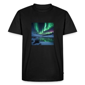 paysage - T-shirt Premium bio Homme - noir - Devant - Nico (187cm)