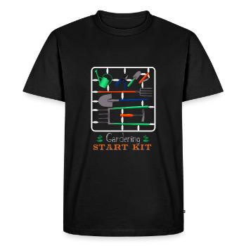 Gardening start kit - T-shirt Premium bio Homme - noir - Devant - Nico (187cm)