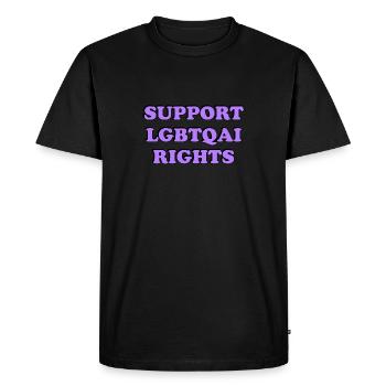 Support LGBT Rights - Men's Premium Organic T-Shirt - black - Front - Nico (187cm)